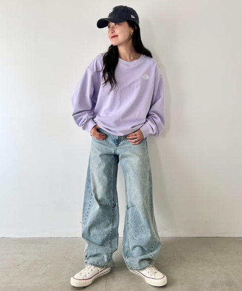 THE NORTH FACE(ザ・ノースフェイス)/ワンポイント ロゴ刺繍 スウェット サイズ展開豊富 大きめサイズあり/M'S CORE SWEATSHIRTS | IM2253018 | ラベンダー