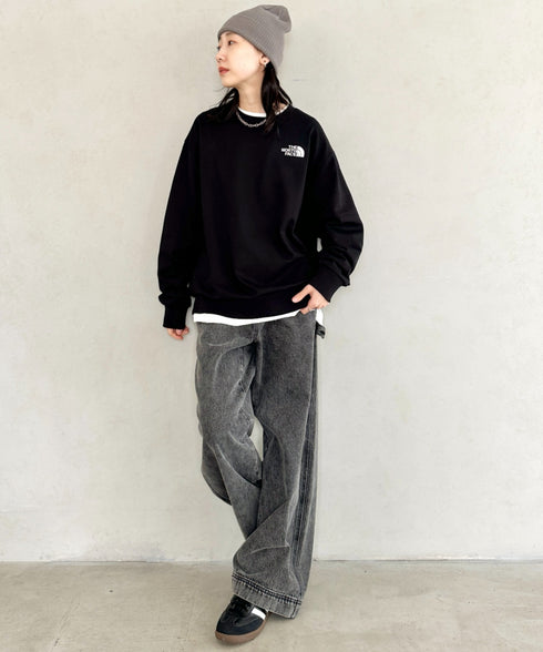 THE NORTH FACE(ザ・ノースフェイス)/ワンポイント ロゴ刺繍 スウェット サイズ展開豊富 大きめサイズあり/M'S CORE SWEATSHIRTS | IM2253018 | ブラック