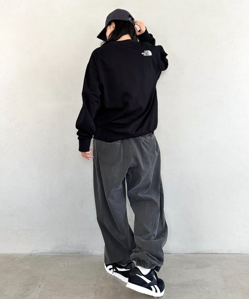 THE NORTH FACE(ザ・ノースフェイス)/ワンポイント ロゴ刺繍 スウェット サイズ展開豊富 大きめサイズあり/M'S CORE SWEATSHIRTS | IM2253018 | ブラック