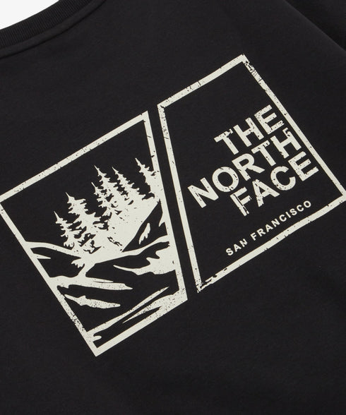 THE NORTH FACE(ザ・ノースフェイス)/バックプリント ロゴ ルーズフィット スウェット/M'S BOSQUE SWEATSHIRTS | IM2253019 | ブラック