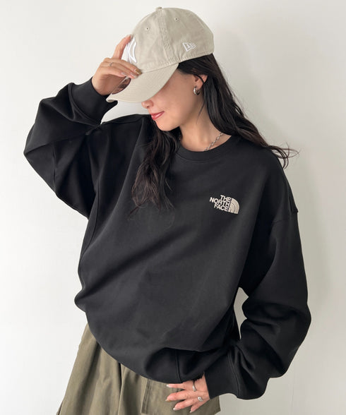 THE NORTH FACE(ザ・ノースフェイス)/バックプリント ロゴ ルーズフィット スウェット/M'S BOSQUE SWEATSHIRTS | IM2253019 | ブラック