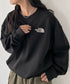 THE NORTH FACE(ザ・ノースフェイス)/バックプリント ロゴ ルーズフィット スウェット/M'S BOSQUE SWEATSHIRTS | IM2253019 | ブラック
