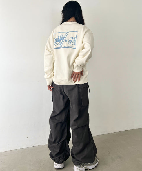 THE NORTH FACE(ザ・ノースフェイス)/バックプリント ロゴ ルーズフィット スウェット/M'S BOSQUE SWEATSHIRTS | IM2253019 | クリーム