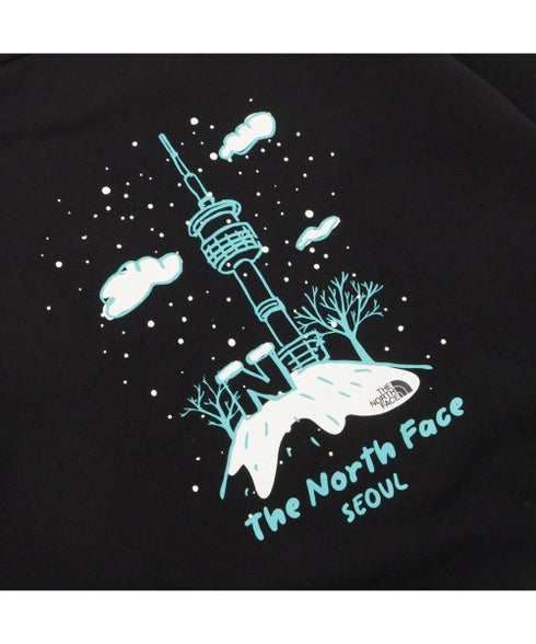 THE NORTH FACE(ザ・ノースフェイス)/バックプリント コットン スウェット クルーネック 大きめサイズあり/M'S SEOUL FOUR SEASONS SWEATSHIRTS | IM2253020 | ブラック系その他