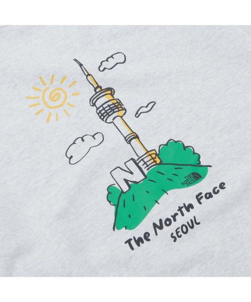 THE NORTH FACE(ザ・ノースフェイス)/バックプリント コットン スウェット クルーネック 大きめサイズあり/M'S SEOUL FOUR SEASONS SWEATSHIRTS | IM2253020 | グレー