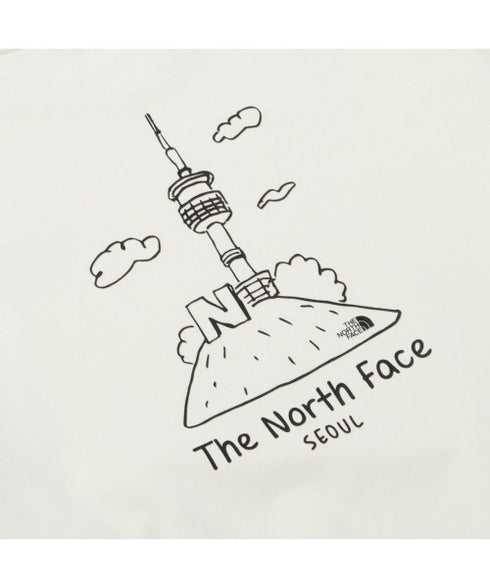 THE NORTH FACE(ザ・ノースフェイス)/バックプリント コットン スウェット クルーネック 大きめサイズあり/M'S SEOUL FOUR SEASONS SWEATSHIRTS | IM2253020 | クリーム