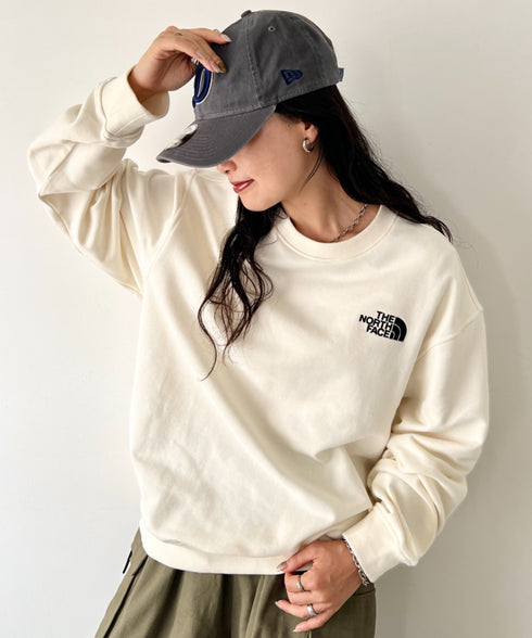 THE NORTH FACE(ザ・ノースフェイス)/バックプリント コットン スウェット クルーネック 大きめサイズあり/M'S SEOUL FOUR SEASONS SWEATSHIRTS | IM2253020 | クリーム