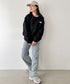 THE NORTH FACE(ザ・ノースフェイス)/バックプリント コットン スウェット クルーネック 大きめサイズあり/M'S SEOUL FOUR SEASONS SWEATSHIRTS | IM2253020 | ブラック系その他