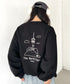 THE NORTH FACE(ザ・ノースフェイス)/バックプリント コットン スウェット クルーネック 大きめサイズあり/M'S SEOUL FOUR SEASONS SWEATSHIRTS | IM2253020 | ブラック