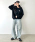 THE NORTH FACE(ザ・ノースフェイス)/バックプリント コットン スウェット クルーネック 大きめサイズあり/M'S SEOUL FOUR SEASONS SWEATSHIRTS | IM2253020 | ブラック