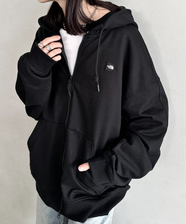 THE NORTH FACE(ザ・ノースフェイス)/ESSENTIAL HOOD ZIP UP/ワンポイント ロゴ ジップパーカー フーディ タックデザイン | IM2253021 | ブラック