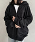 THE NORTH FACE(ザ・ノースフェイス)/ESSENTIAL HOOD ZIP UP/ワンポイント ロゴ ジップパーカー フーディ タックデザイン | IM2253021 | ブラック