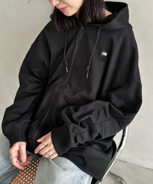 THE NORTH FACE(ザ・ノースフェイス)/ESSENTIAL HOOD ZIP UP/ワンポイント ロゴ ジップパーカー フーディ タックデザイン | IM2253021 | ブラック