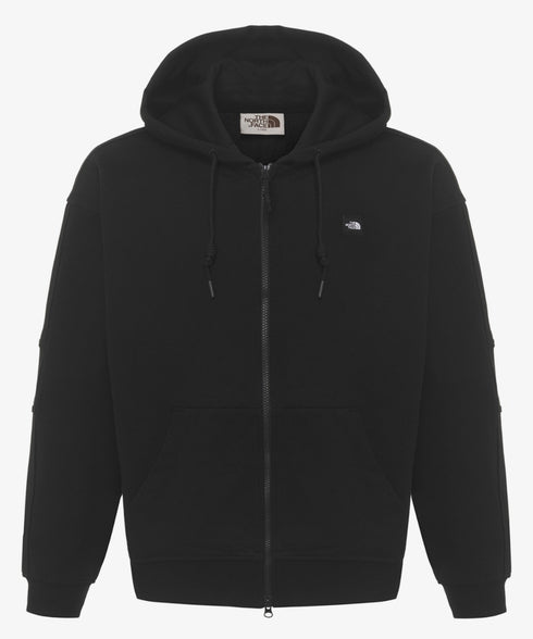 THE NORTH FACE(ザ・ノースフェイス)/ESSENTIAL HOOD ZIP UP/ワンポイント ロゴ ジップパーカー フーディ タックデザイン | IM2253021 | ブラック