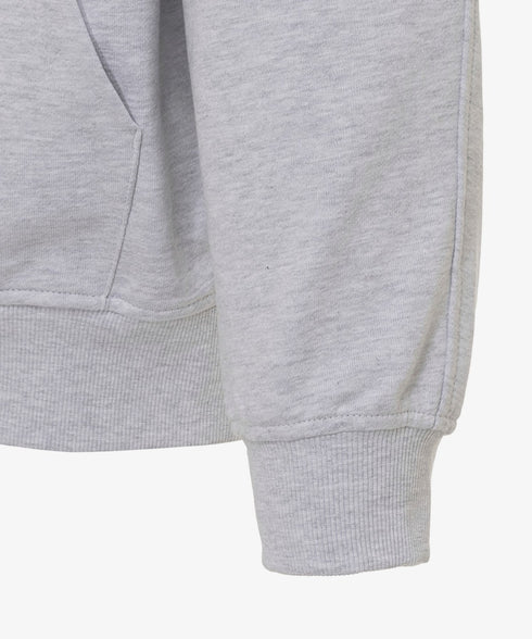 THE NORTH FACE(ザ・ノースフェイス)/ESSENTIAL HOOD ZIP UP/ワンポイント ロゴ ジップパーカー フーディ タックデザイン | IM2253021 | グレー