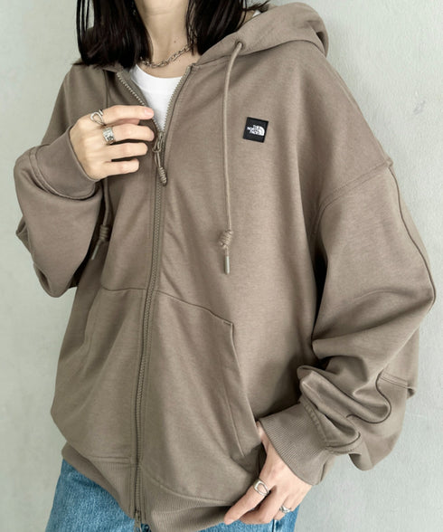 THE NORTH FACE(ザ・ノースフェイス)/ESSENTIAL HOOD ZIP UP/ワンポイント ロゴ ジップパーカー フーディ タックデザイン | IM2253021 | ブラウン