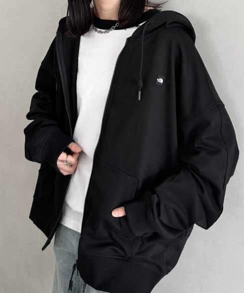 THE NORTH FACE(ザ・ノースフェイス)/ESSENTIAL HOOD ZIP UP/ワンポイント ロゴ ジップパーカー フーディ タックデザイン | IM2253021 | ブラック