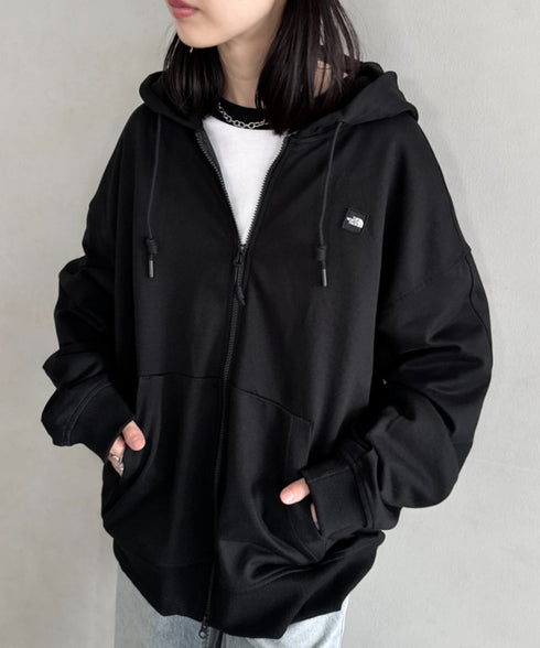 THE NORTH FACE(ザ・ノースフェイス)/ESSENTIAL HOOD ZIP UP/ワンポイント ロゴ ジップパーカー フーディ タックデザイン | IM2253021 | ブラック