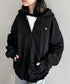 THE NORTH FACE(ザ・ノースフェイス)/ESSENTIAL HOOD ZIP UP/ワンポイント ロゴ ジップパーカー フーディ タックデザイン | IM2253021 | ブラック
