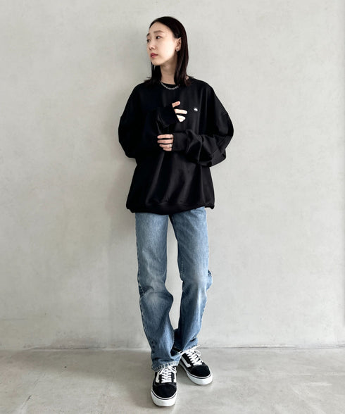 THE NORTH FACE(ザ・ノースフェイス)/ワンポイント ロゴ スウェット サイズ展開豊富 大きめサイズあり/ESSENTIAL SWEATSHIRTS | IM2253022 | ブラック