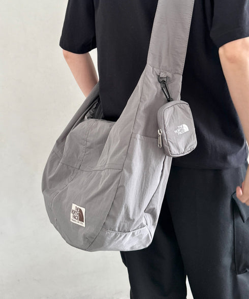 THE NORTH FACE(ザ・ノースフェイス)/A4対応 軽量 大容量 ショルダー ホーボーバッグ/WL HOBO SHOULDER BAG L | IM1253024 | チャコールグレー