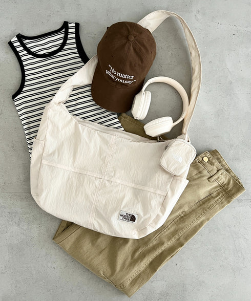 THE NORTH FACE(ザ・ノースフェイス)/A4対応 軽量 大容量 ショルダー ホーボーバッグ/WL HOBO SHOULDER BAG L | IM1253024 | クリーム