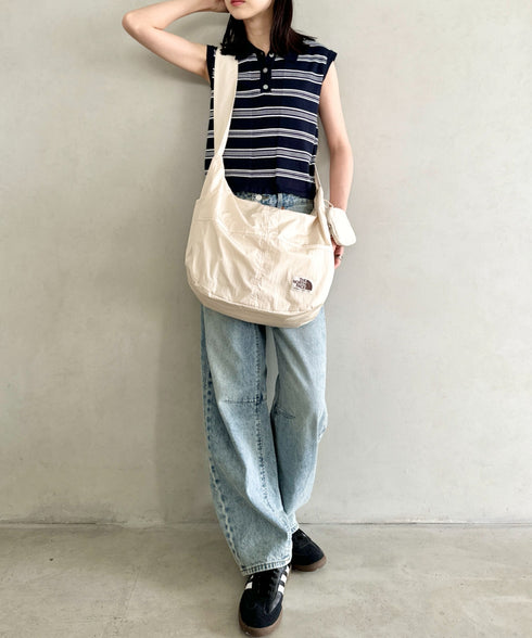 THE NORTH FACE(ザ・ノースフェイス)/A4対応 軽量 大容量 ショルダー ホーボーバッグ/WL HOBO SHOULDER BAG L | IM1253024 | クリーム