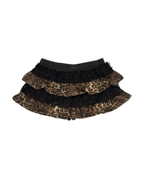 SETUPEXE(セットアップイーエックスイー)/レース フリル チュチュ ティアード ミニ スカパン/TUTU MIX SKRIT PANTS | AT2253028 | レオパード