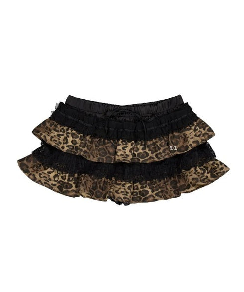 SETUPEXE(セットアップイーエックスイー)/レース フリル チュチュ ティアード ミニ スカパン/TUTU MIX SKRIT PANTS | AT2253028 | レオパード