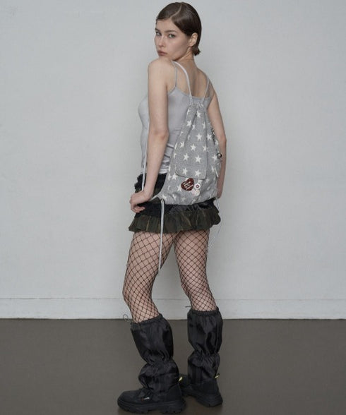 SETUPEXE(セットアップイーエックスイー)/レース フリル チュチュ ティアード ミニ スカパン/TUTU MIX SKRIT PANTS | AT2253028 | グリーン系カモフラージュ