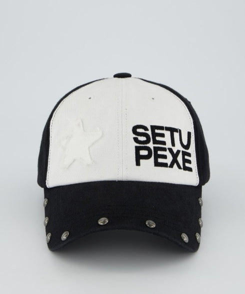 SETUPEXE(セットアップイーエックスイー)/ロゴ スタッズ ヴィンテージ ベースボールキャップ 帽子/STUDDED LOGO BALL CAP | AT5253029 | ブラック系その他