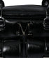 MUCENT(ムセント)/軽量 ショルダー ハンドバッグ/BIRUS METAL LOGO ENAMEL 2-BELT POCKET SHOULER BAG | AT1253030 | ブラック