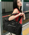 MUCENT(ムセント)/2WAY 軽量 ショルダーバッグ トートバッグ/DOHO METAL LOGO PUNCHING EYELET TOTE BAG | AT1253031 | ブラック