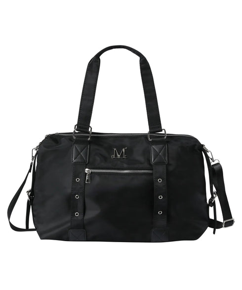 MUCENT(ムセント)/2WAY 軽量 ショルダーバッグ トートバッグ/DOHO METAL LOGO PUNCHING EYELET TOTE BAG | AT1253031 | ブラック