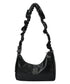 MUCENT(ムセント)/軽量 シャーリング クロス ショルダーバッグ/ROUSSEL METAL LOGO SHIRRING CROSS BAG | AT1253033 | ブラック
