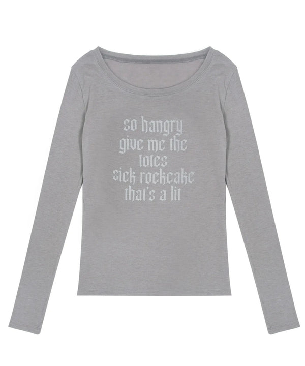 ROCKCAKE(ロックケーキ)/シアー ロゴ ラウンドネック トップス/Funk Mesh Top | AT2253035 | グレー