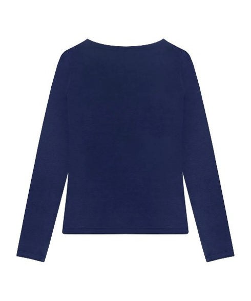 ROCKCAKE(ロックケーキ)/シアー ロゴ ラウンドネック トップス/Funk Mesh Top | AT2253035 | ネイビー