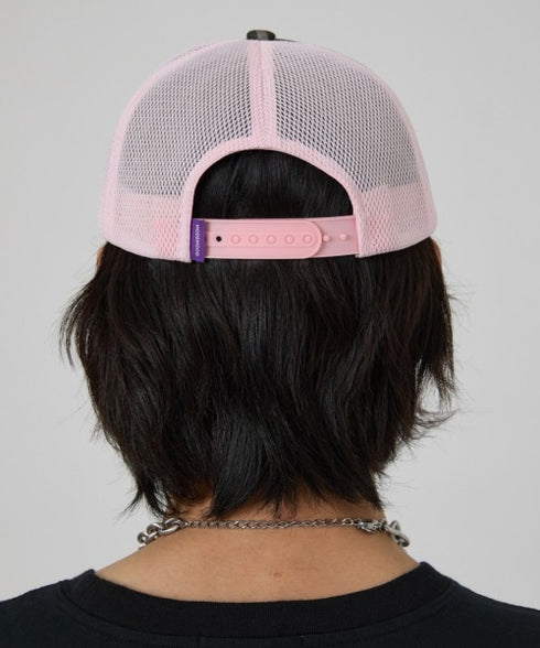 HOODHOOD(フッドフッド)/スタッズ メッシュ トラッカーキャップ 帽子/888 Mesh Trucker Cap | AT5253036 | グリーン系カモフラージュ