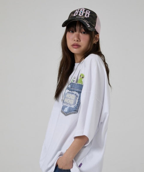 HOODHOOD(フッドフッド)/スタッズ メッシュ トラッカーキャップ 帽子/888 Mesh Trucker Cap | AT5253036 | グリーン系カモフラージュ