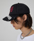 HOODHOOD(フッドフッド)/スタッズ メッシュ トラッカーキャップ 帽子/888 Mesh Trucker Cap | AT5253036 | ブラック