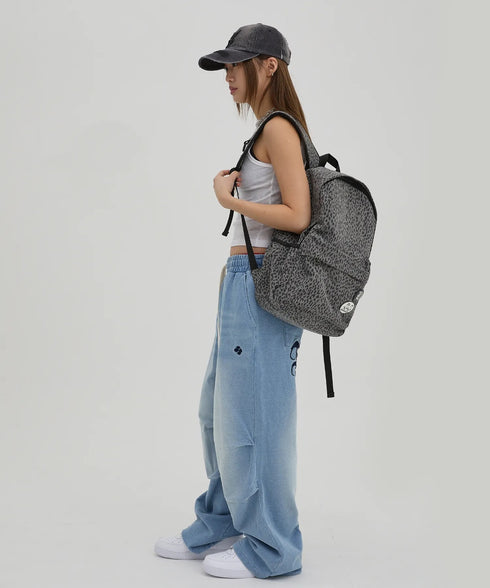 HOODHOOD(フッドフッド)/A4対応 アップリケ バックパック リュック/HD Logo Applique Backpack | AT1253037 | レオパード