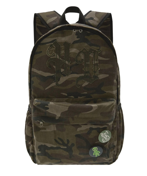 HOODHOOD(フッドフッド)/A4対応 アップリケ バックパック リュック/HD Logo Applique Backpack | AT1253037 | グリーン系カモフラージュ