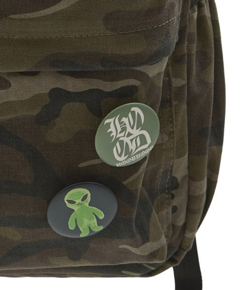 HOODHOOD(フッドフッド)/A4対応 アップリケ バックパック リュック/HD Logo Applique Backpack | AT1253037 | グリーン系カモフラージュ