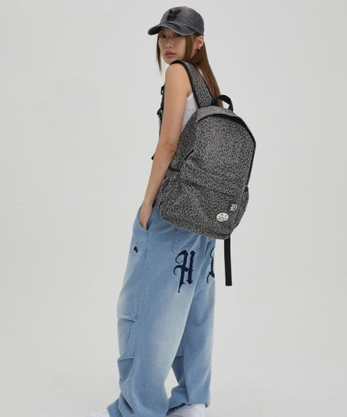 HOODHOOD(フッドフッド)/A4対応 アップリケ バックパック リュック/HD Logo Applique Backpack | AT1253037 | レオパード