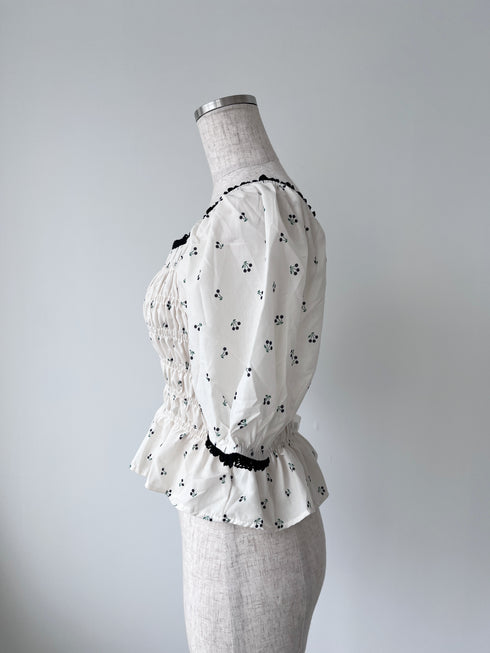 cherry square tops | SL2242659 | ブラック