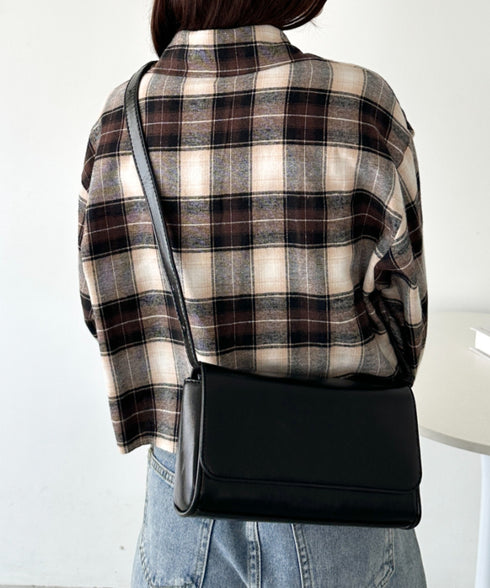 ベルトショルダースクエアPUバッグ | CL1256013 | ブラック