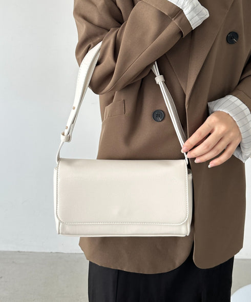 ベルトショルダースクエアPUバッグ | CL1256013 | ホワイト
