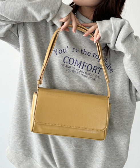 ベルトショルダースクエアPUバッグ | CL1256013 | マスタード