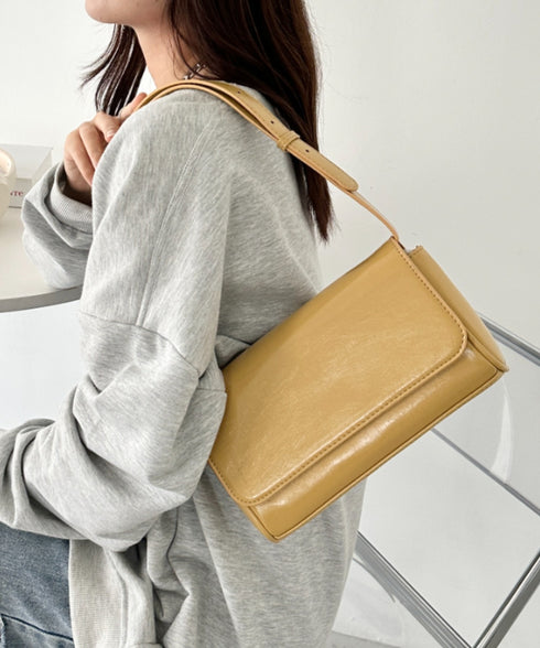 ベルトショルダースクエアPUバッグ | CL1256013 | マスタード