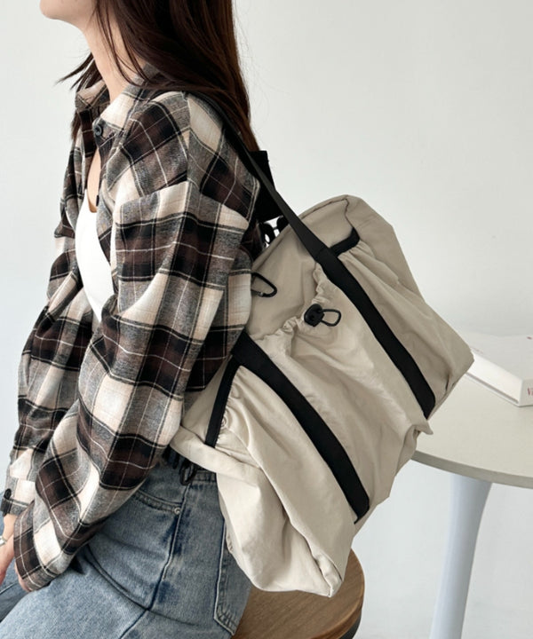 【A4サイズ対応】2WAYギャザーポケットショルダーバッグ | CL1256014 | ベージュ